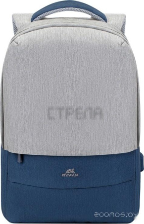 Городской рюкзак RIVACASE 7562 (серый/синий)