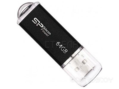 USB Flash Silicon Power Ultima II I-Series 64Gb (Black) (SP064GBUF2M01V1K)