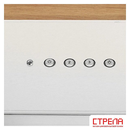 Кухонная вытяжка Elikor Фарм 90H-650-E3D (нержавеющая сталь/дуб неокрашенный)