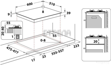 Варочная панель Whirlpool GMT 6422 OW
