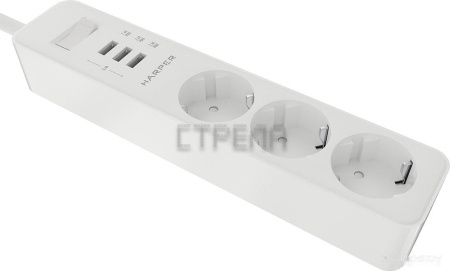 Сетевой фильтр HARPER UCH-325 (белый)