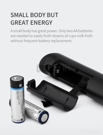 Ручной вспениватель молока KLT KJBQ-4 (черный)