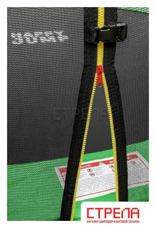 Батут Happy Jump 12ft Pro 374 см с внешней сеткой и лестницей