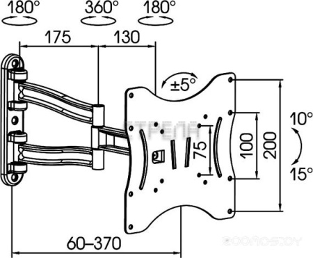 Кронштейн Kromax TECHNO-3