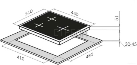 Варочная панель HOMSair HGG431BK