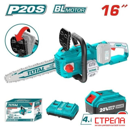 Аккумуляторная пила Total TGSLI401682 (с 2-мя АКБ)