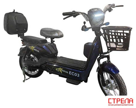 Электроскутер NOVA EC03 (синий, без цепи)