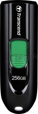 USB Flash Transcend JetFlash 790C 256GB (черный/зеленый)