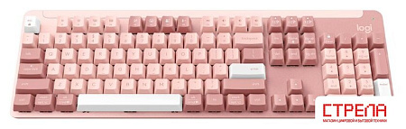 Клавиатура Logitech Signature K865 920-012185 (розовый, с гравировкой)