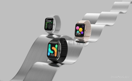 Умные часы Haylou RS4 Plus LS11 (черный, с магнитной застежкой)