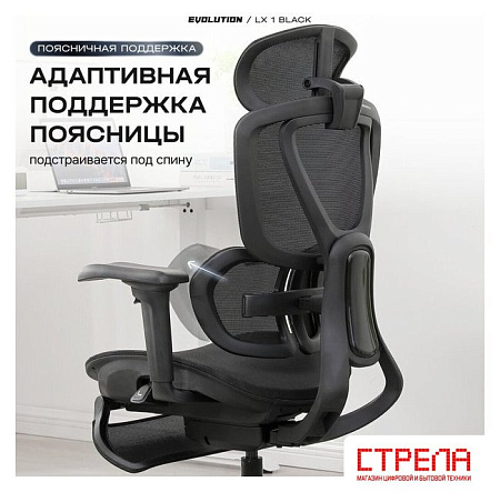 Офисное кресло Evolution LX 1 Black (черный)