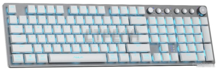 Клавиатура AULA F2090 (серебристый/белый)