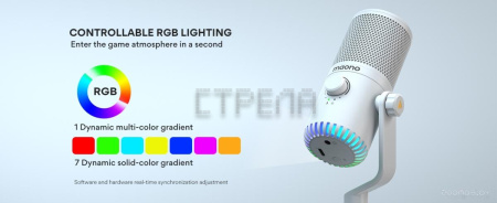 Проводной микрофон Maono DM30 (белый)