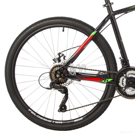 Велосипед Foxx Aztec D 26 (14, черный, 2023) (26SHD.AZTECD.14BK3)