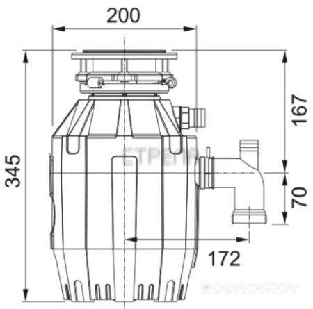 Измельчитель пищевых отходов Franke Turbo Elite TE-50 (134.0535.229)