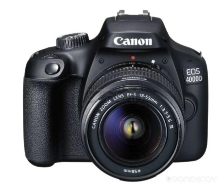 Цифровая фотокамера Canon EOS 4000D Kit EF-S 18-55mm DС III (Black) (3011C003)