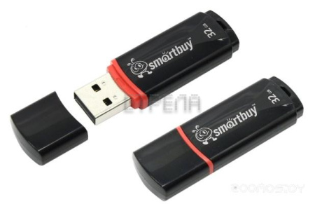 USB Flash SmartBuy Crown 32Gb (Black) (SB32GBCRW-K)