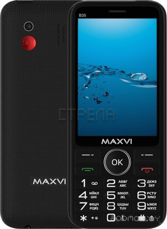 Кнопочный телефон MAXVI B35 (черный)