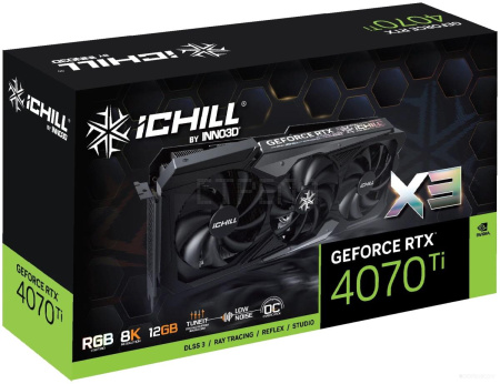 Видеокарта Inno3D GeForce RTX 4070 Ti iChill X3 C407T3-126XX-186148H