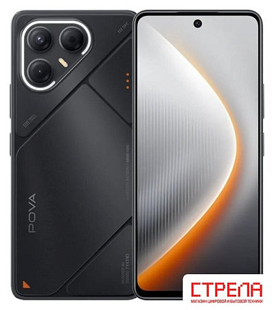 Телефон Tecno Pova 7 5G 8GB/256GB (графитовый черный)
