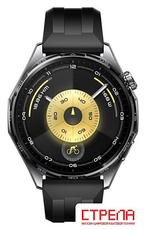 Умные часы Huawei Watch GT 6 46 мм (черный, с черным силиконовым ремешком, международная версия)