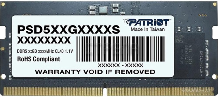 Оперативная память Patriot Signature Line 8ГБ DDR5 5600 МГц PSD58G560041S