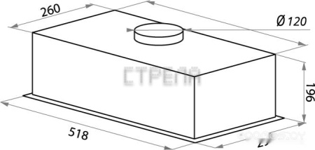 Кухонная вытяжка HOMSair Crocus Push 52 белый