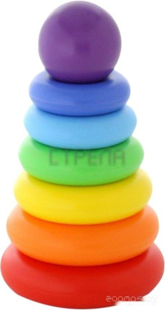 Пирамидка Полесье Колечко-шар (8 элементов)