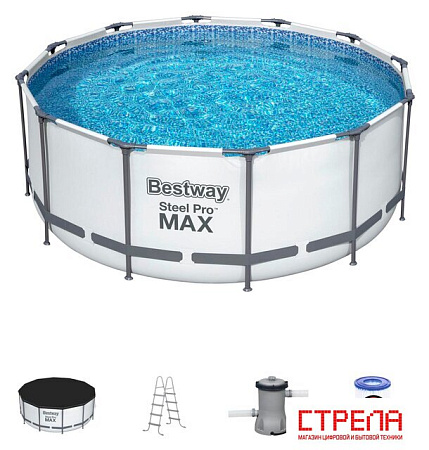 Каркасный бассейн Bestway Steel Pro Max 56420 BW (366х122)