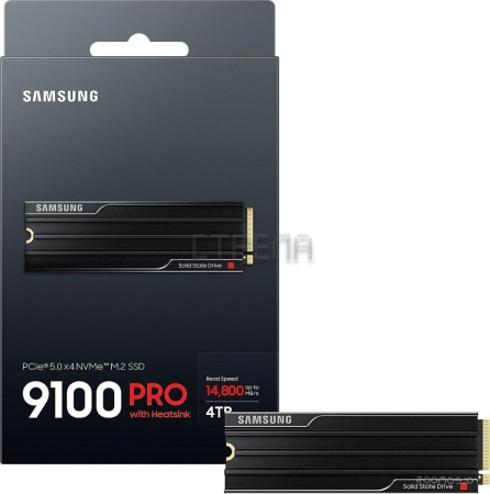 SSD Samsung 9100 Pro с радиатором 4TB MZ-VAP4T0CW