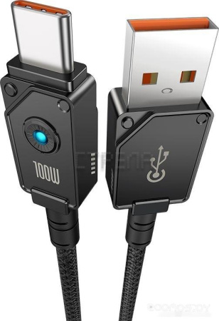Кабель Baseus Unbreakable Series Fast Charging Data Cable 100W USB Type-A - USB Type-C (2 м, черный)