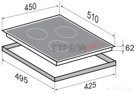 Варочная панель Zigmund & Shtain CI 33.4 W