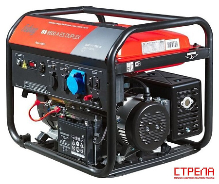 Бензиновый генератор Fubag BS 8500 A ES Duplex (с коннектором автоматики)