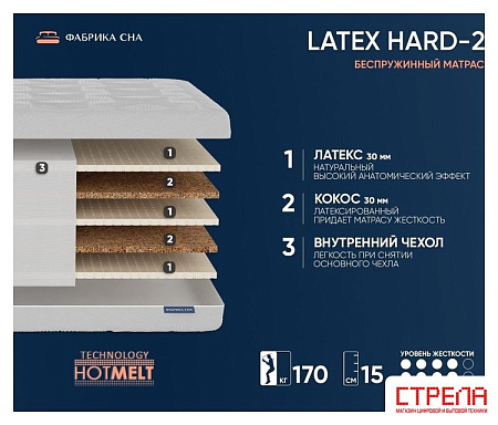 Матрас Фабрика сна Hard 2 80x160