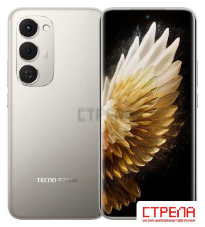 Телефон Tecno Spark 40 Pro+ 8GB/256GB (лунный титановый)