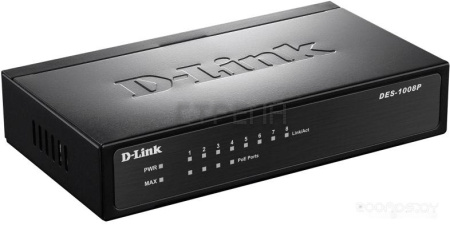 Неуправляемый коммутатор D-LINK DES-1008P/C1A
