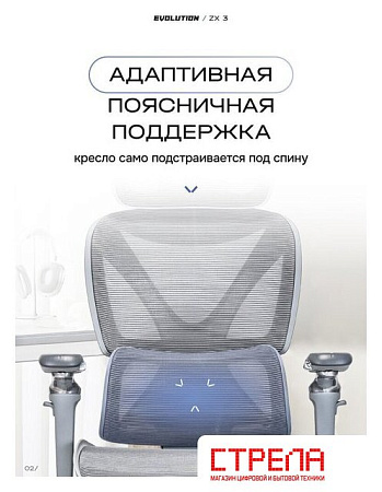 Офисное кресло Evolution ZX 3 (серый)