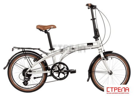 Велосипед Novatrack Town alloy 8 V 2024 (серебристый)