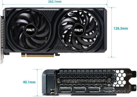 Видеокарта PALIT GeForce RTX 5060 Infinity 2 OC NE75060V19P1-GB2063L