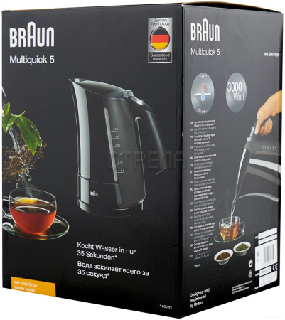Электрочайник Braun WK 500 Onyx