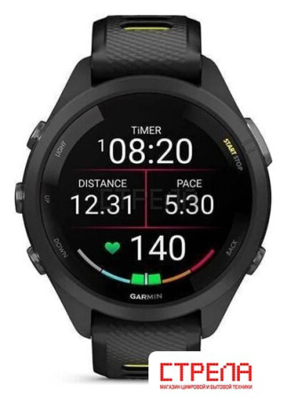 Умные часы Garmin Forerunner 265S (черный/желтый)