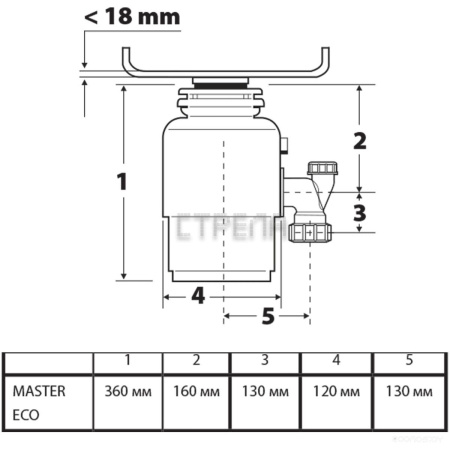 Измельчитель пищевых отходов BORT Master Eco