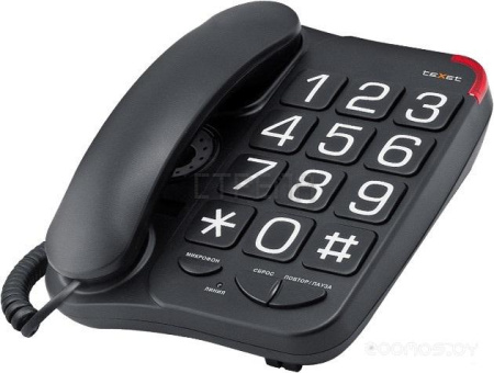 Проводной телефон TeXet TX-201 (Black)