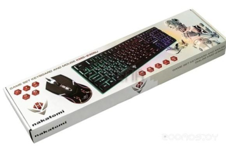 Клавиатура + мышь Nakatomi KMG-2305U (черный)