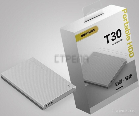 Внешний накопитель Hikvision T30 HS-EHDD-T30(STD)/2T/GREY/OD 2TB (серый)