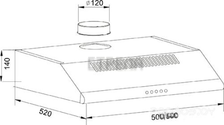 Кухонная вытяжка Oasis UP-50B (F)