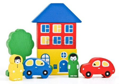 Конструктор Томик Цветной городок (8 деталей) (Голубой) (8688-3)