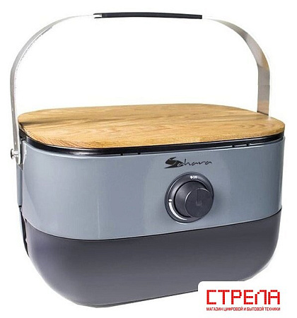 Портативный газовый гриль Sahara Mini BBQ (серый)