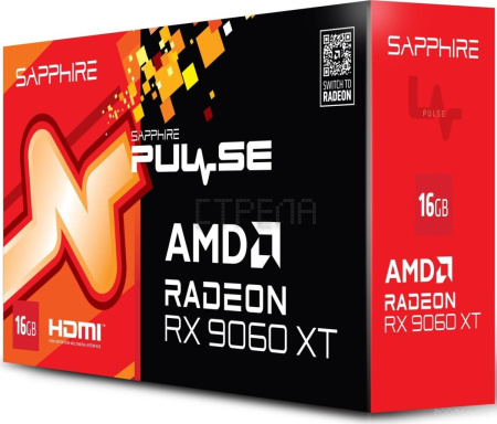 Видеокарта Sapphire Pulse Radeon RX 9060 XT 11350-03-20G