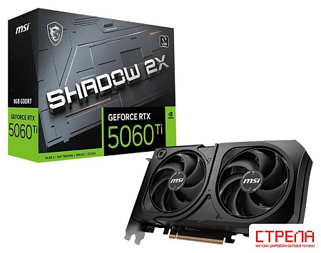 Видеокарта MSI GeForce RTX 5060 Ti 8G Shadow 2X Plus
